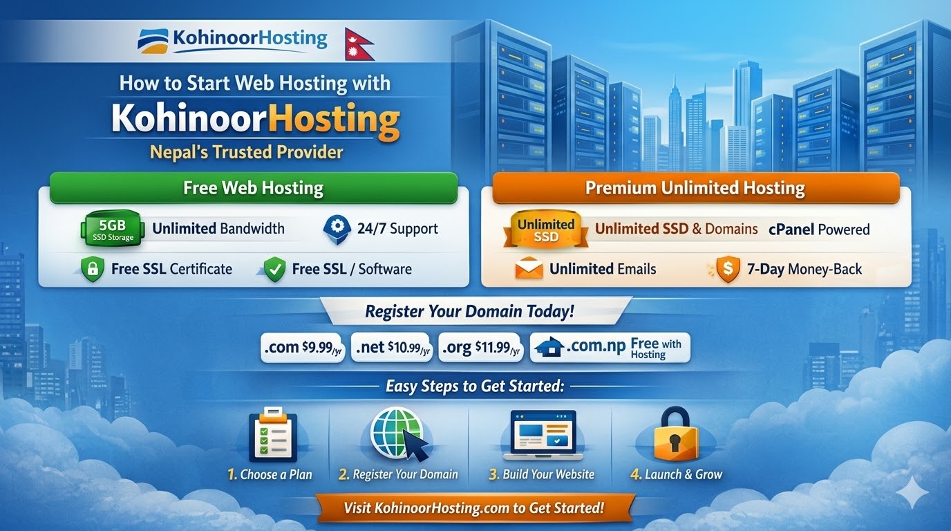 How to Start Web Hosting with KohinoorHosting